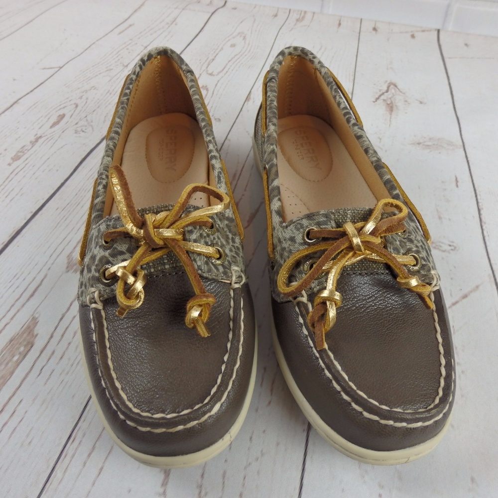 New Sperry Boat Shoe Sider Firefish Cheetah Slip On Loafers — image 2 of 5